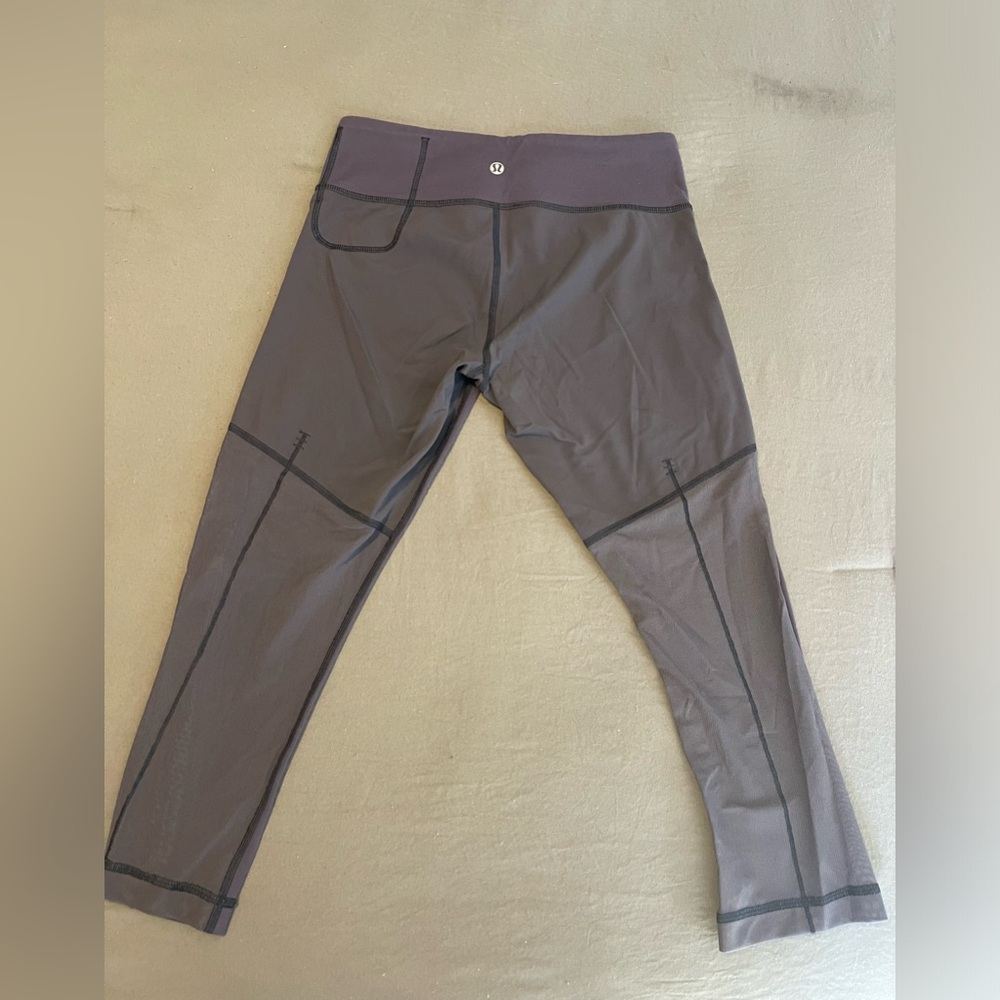 Purple lululemon mesh leggings